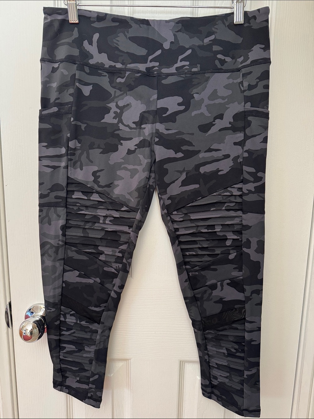 Constantly Varied Gear Black & Gray Camo Moto Leggings